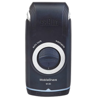 博朗电动剃须刀往复式小巧便携刮胡刀几何刀网可水洗经典黑M-30