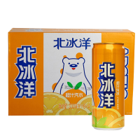 北冰洋橙汁汽水330ml*24听爽口美味独特口感碳酸饮料