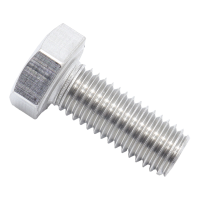 爱新优螺丝 不锈钢外六角头螺栓A2-70 304# M10*100mm 个