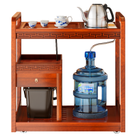 KAMJOVE/金灶 KW-6000 组合式木雕移动茶车茶盘 全自动一体茶台 茶具套装 家用