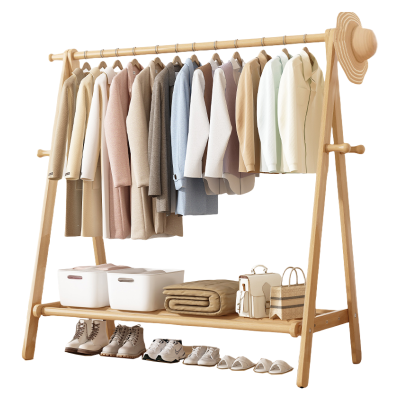 伟樽实木衣帽架140*47*148cm个