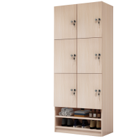 铭思达更衣柜三层6门台