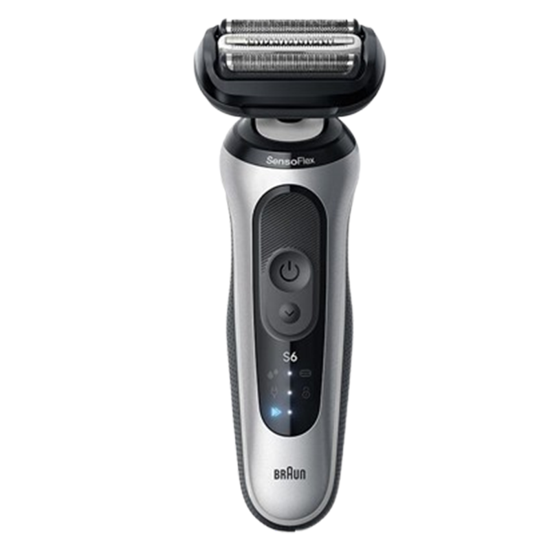 博朗电动剃须刀全身水洗带鬓角修剪器太空银带旅行盒62-S1200S