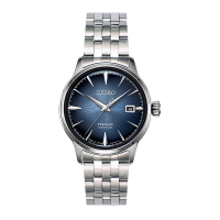 精工SEIKO自动机械男表SRPB41J1精钢表带商务圆形蓝宝石镜面折叠扣50米防水