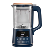 谷格破壁料理机1L全自动榨汁机高温清洗豆浆机金边蓝GG678