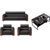 豫龙都接待沙发3+1+1+茶几套