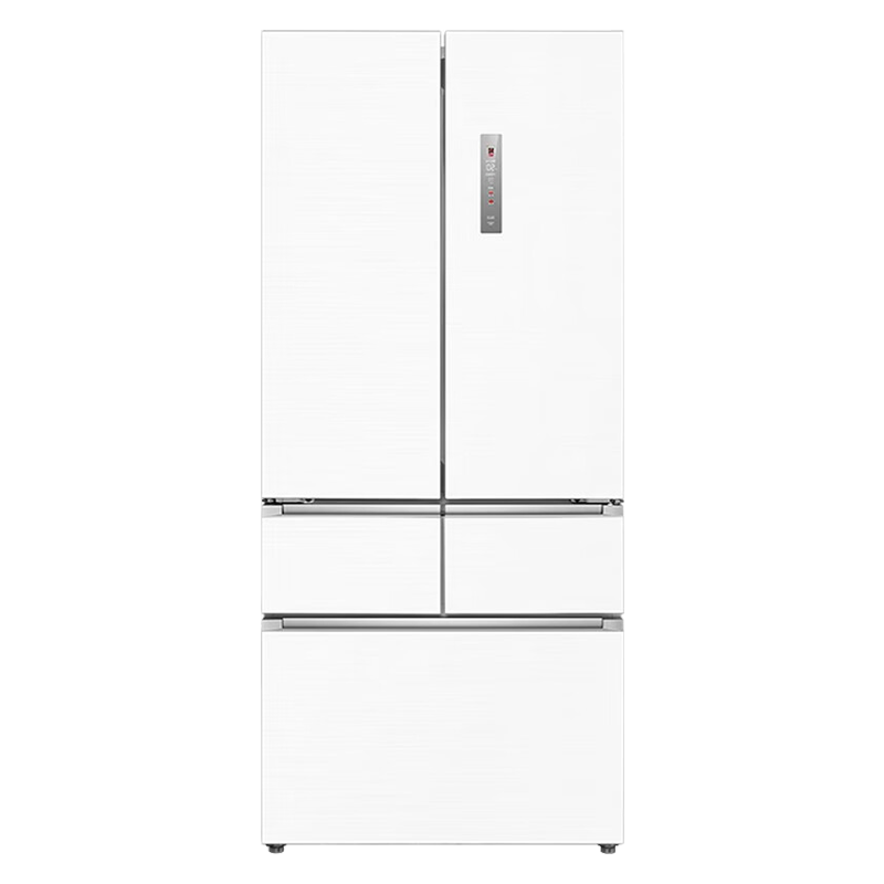 美的(Midea)60cm薄嵌系列420法式多门四开门超薄嵌入式双变频一级能效风冷大容量白色冰箱MR-420WUFPZE