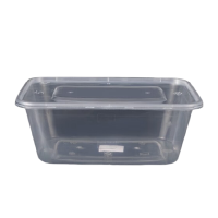 海亚森M6015 MAX带盖一次性方形塑料餐盒1000ml透明色 150套/箱
