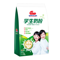 明一奶粉学生奶粉益生元高钙维生素0添加蔗糖青少年牛奶粉 袋装400g*3