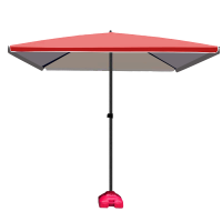 晨磊户外方伞红色+底座/个