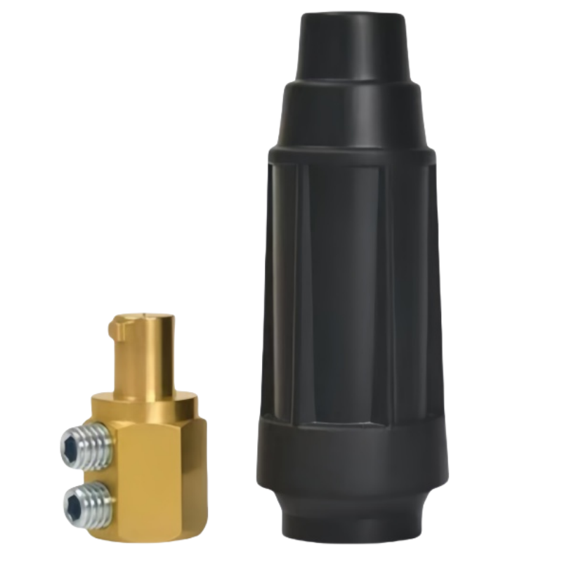 博源钧创 电焊机快速接头 中式DKJ-70插头 黑色 个