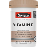 Swisse 维生素D 软胶囊 400粒 1瓶装 VD 矿物质补充 孕妇成人青少年中老年男性女性 澳洲进口