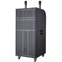 润普Runpu会议扩声拉杆音箱三分频12英寸低音野外作训户外扩音带话筒专业拉杆音响音箱RP-S-ZLG12