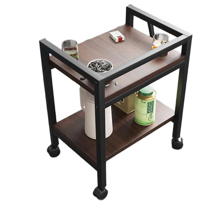 姗姗木艺茶水柜茶几茶桌边几麻将桌小桌子茶台置物架棋牌室可移动茶水架子