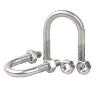 伟鹏双兴 304不锈钢U型螺丝管卡抱箍 M6*48含螺母 套