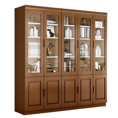 智叶舟实木办公柜200*32.5*197cm台