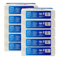 心相印抽纸平板厕纸双层压花原生木浆10包NT1320(包装随机)