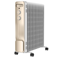 美的(Midea)取暖器油汀13片 2200W倾倒断电 恒温省电 适用20-25㎡电暖气取暖器家用NY2213-18GW