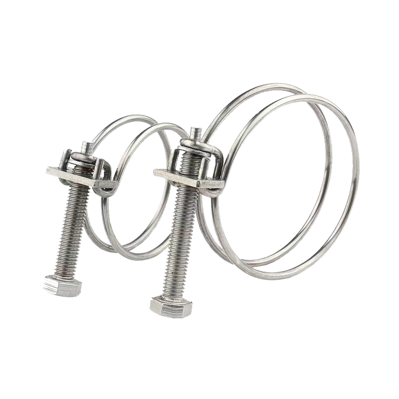 伟鹏双兴 不锈钢双钢丝喉箍卡箍管卡 11-14mm 个