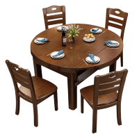 豫龙都 折叠餐桌 一桌四椅 套