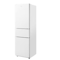 [官方正品]美的219升三开门冰箱 极地白 家用双温冷藏冷冻 大容量保鲜 低音三温区 电冰箱小户型 MR-230TE