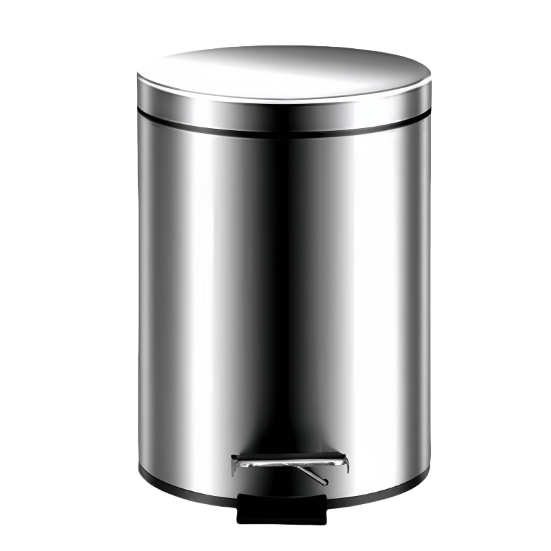 铁洋 不锈钢垃圾桶 12L加厚非缓降 个