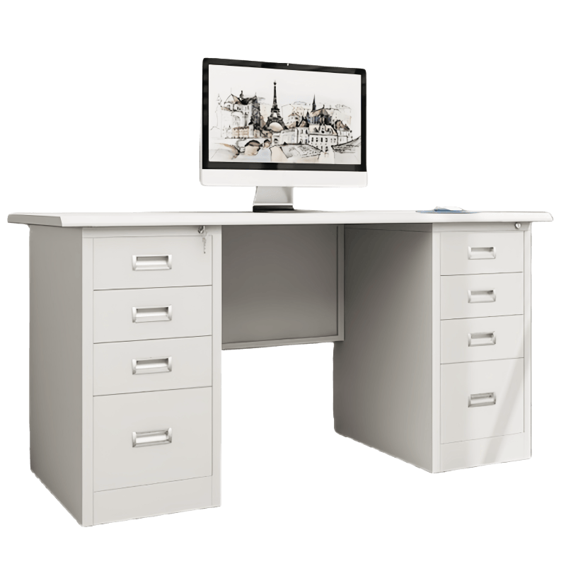 豫龙都钢制办公桌1.2m张