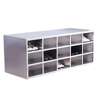 义尊 304不锈钢鞋柜 双面30格 个