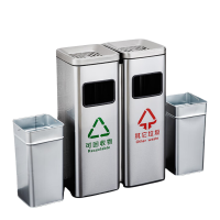 铭思达不锈钢垃圾桶60L组
