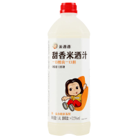 米婆婆 糯米酒汁低度湖北孝感甜酒酿醪糟汁0脂肪 1.4L*1壶