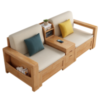 伟樽实木沙发双人位含扶手柜182*73*83cm套