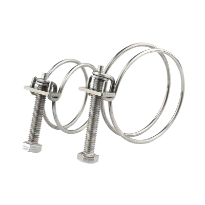 伟鹏双兴 不锈钢双钢丝喉箍卡箍管卡 220-230mm 个