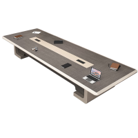 烤漆会议桌长桌高档大型会议室长条开会洽谈桌椅