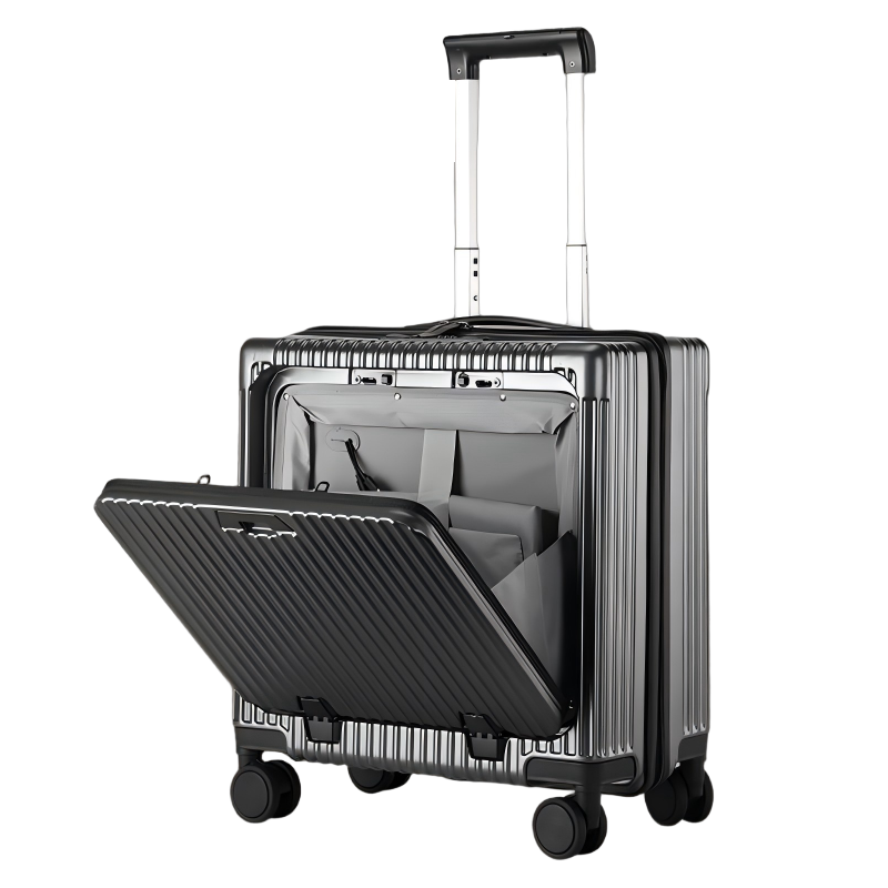 古卡维 登机箱 拉杆箱 深灰色18英寸拉链款1388A