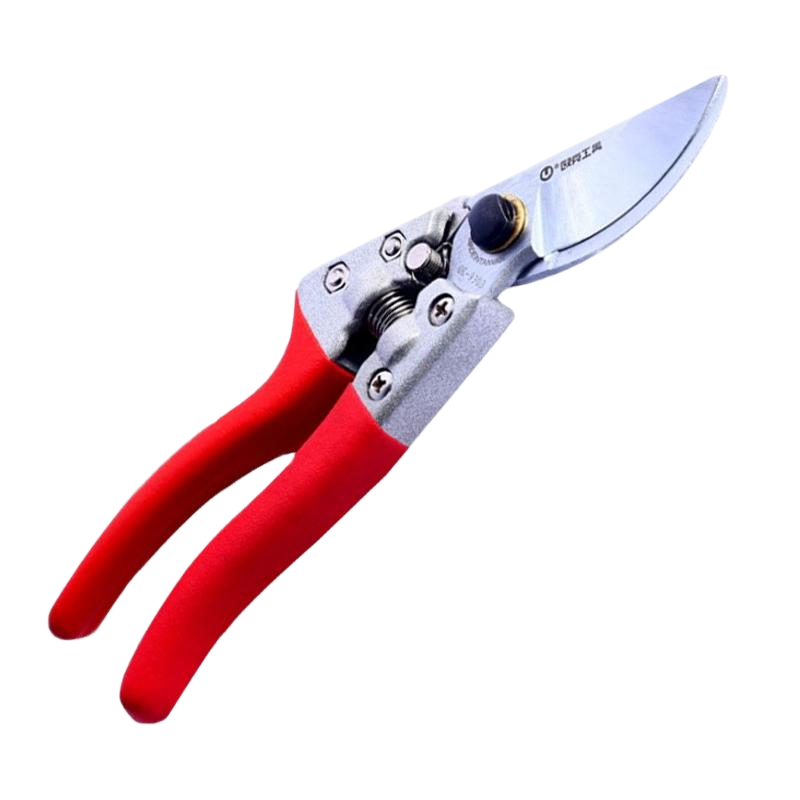 欧克(Ouke)修枝剪刀园林修剪银色包塑柄果枝剪8英寸OK-9303\把