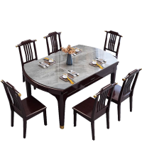 圣承启加厚餐桌1.5m八椅张