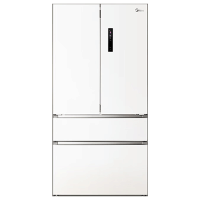 [官方正品]美的534升法式多门四门家用电冰箱60cm超薄嵌入式大容量风冷无霜MR-560WUFPZE双循环冰箱 锦缎白