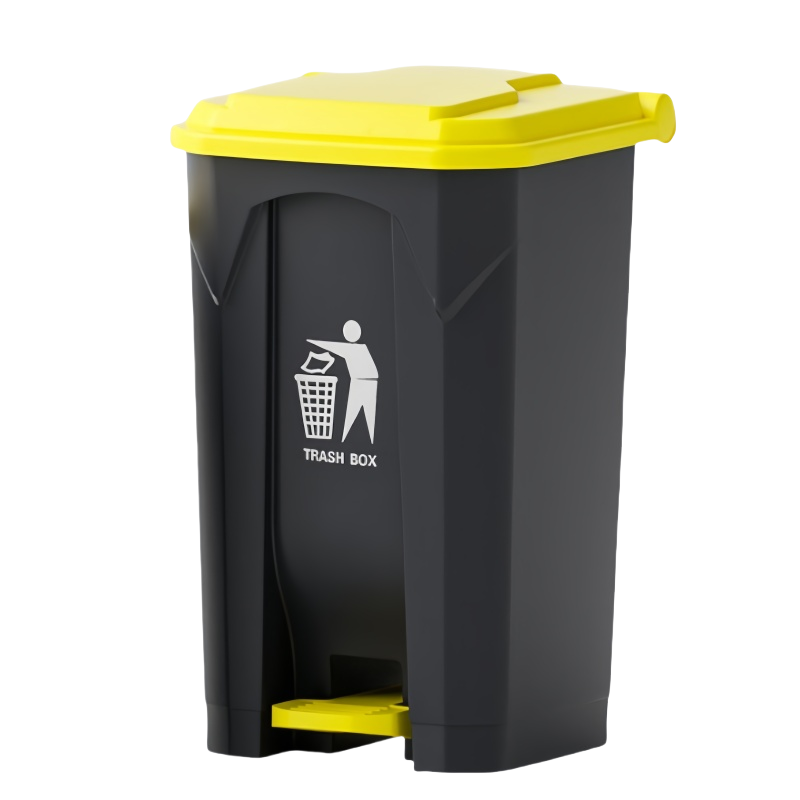 铁洋 塑料垃圾桶 80L特厚 个