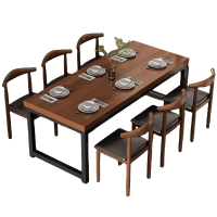 豫龙都餐桌椅 一桌六椅套