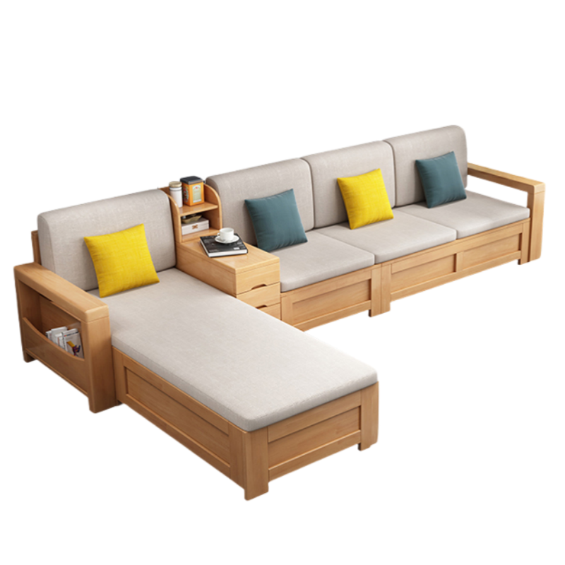 智叶舟实木沙发310*173*83cm套