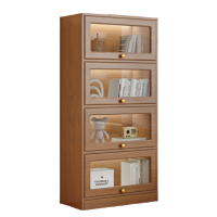 智叶舟实木办公柜80*30*156cm台