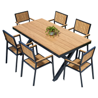 汐户外桌椅一桌六椅套