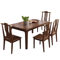 铭羽洋实木餐桌1200*750*750mm+4椅套