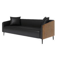 豫龙都商务沙发三人张