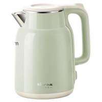 小熊电热水壶家用2L大容量大功率烧水壶304不锈钢双层防烫自动断电极速烧水开水壶 2L