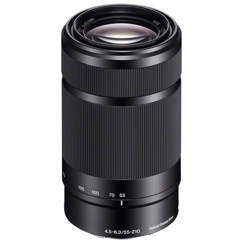 索尼(SONY)E 55-210mm APS-C画幅远摄大变焦微单相机镜头 黑色E卡口 SEL55210 黑色 黑色