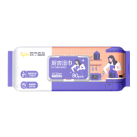 苏宁宜品厨房去污湿巾80片/包*2包
