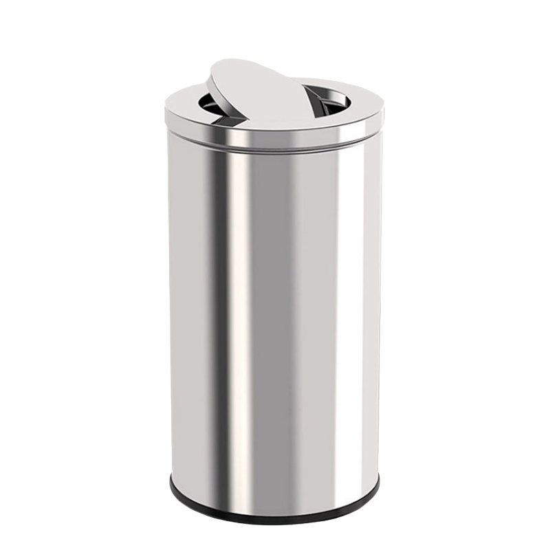 铭思达不锈钢垃圾桶特大号翻盖个