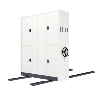 誉卓远密集架档案柜智能密集柜电动手摇移动文件柜白色一列二组每组