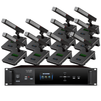 惠度(HuiDu)HD-8820B专业有线手拉手会议麦克风政企讨论型工程会议话筒大型会议室桌面方管款代表麦